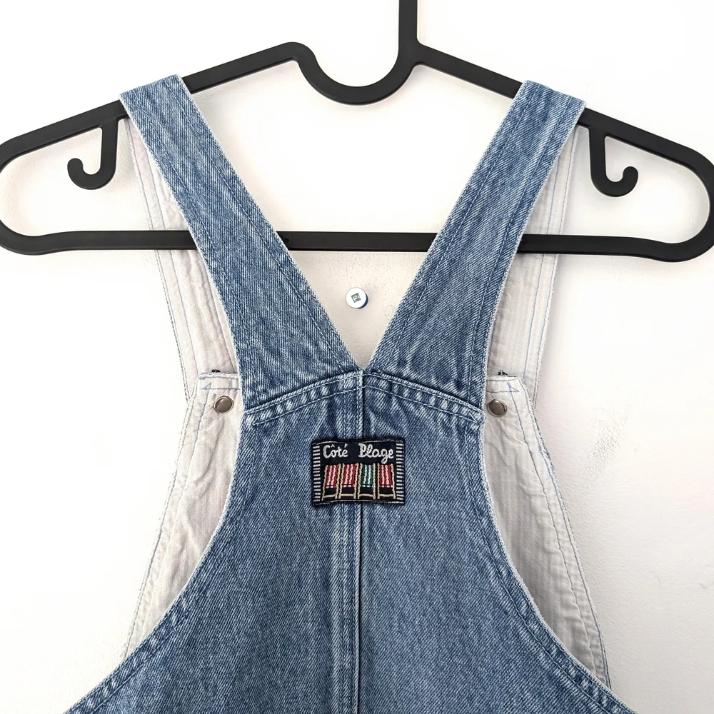 Vintage Jacadi Girl's Blue Denim Jeans Dress Jumper ~ Size 8 - Picture 6 of 9